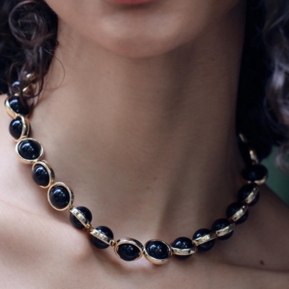 Zara Jewelry - New! Zara Black Bead Necklace (2011) NWOT